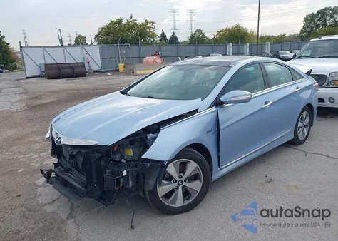 2012 Hyundai Sonata Hybrid z USA, uszkodzony, nr VIN KMHEC4A4XCA054535